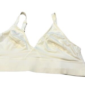 SOMA INTIMATES EMBRACEABLE Wireless Unlined Bra Ivory Size XL